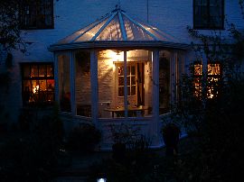 The conservatory at night 