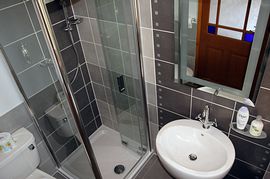 contemporary shower room 