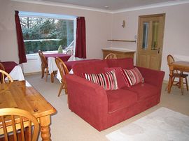 Dining Room with views over Loch Leven.    