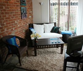 Private sitting area at Thatched Farm 