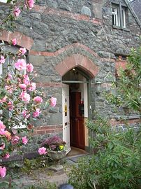 Front door of The Courthouse (Henllys) 