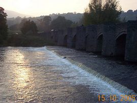 Crickhowell Bridge at Sunset 