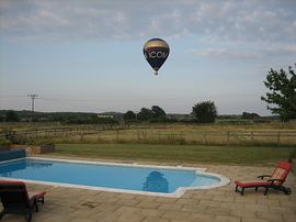 Heated swimming pool 