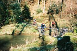 Mountain biking 