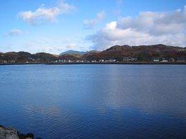 Lochinver from the harbour 